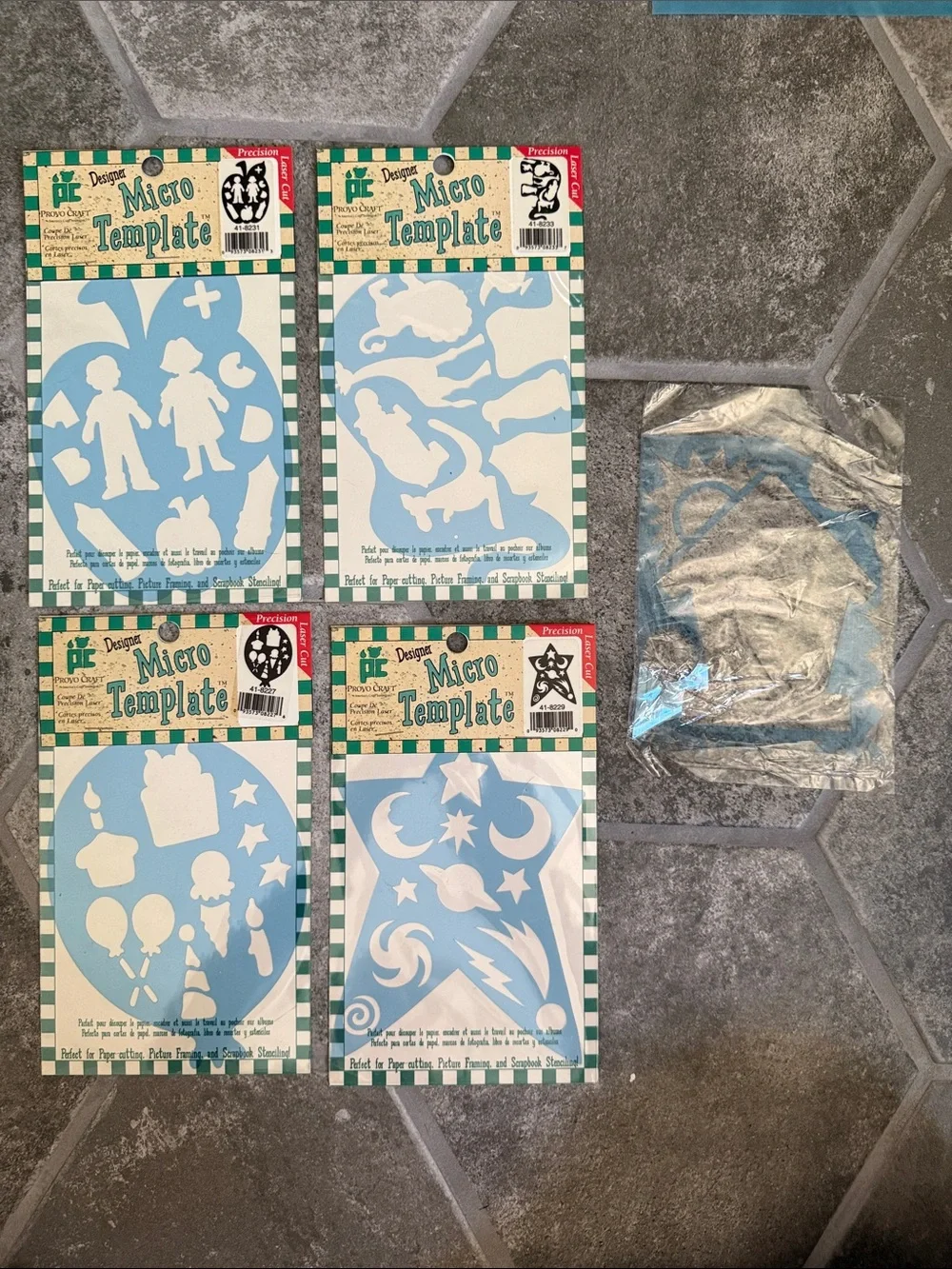 Giant Lot of 30+ Party Craft Stencils, Templates, Die Cuts, Borders, Stickers